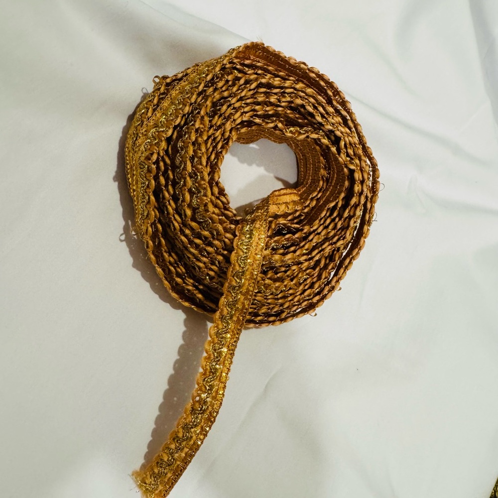 Afghan Decorative Ribbon – 9m Yellow